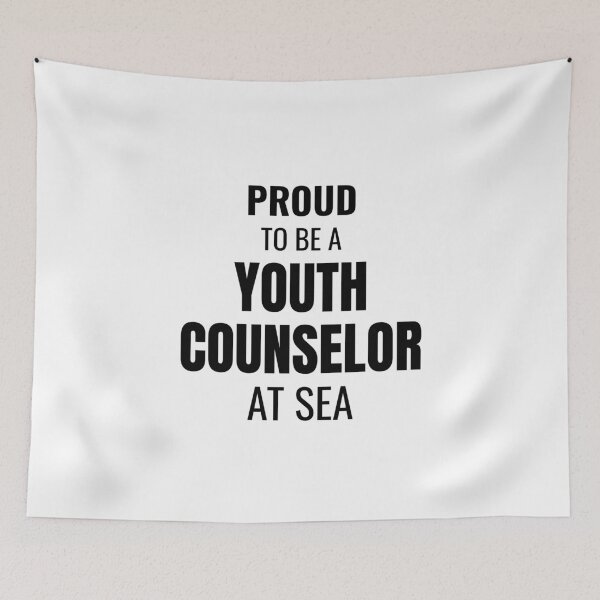 Item preview, Proud to be a Youth Counselor at Sea (Black) designed and sold by ShipCrewNation.
