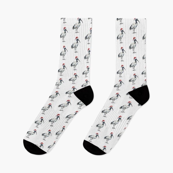 Item preview,  Festive Bin Chicken wearing Santa Hat | Australian Ibis Watercolor designed and sold by SOUFIANE1991.