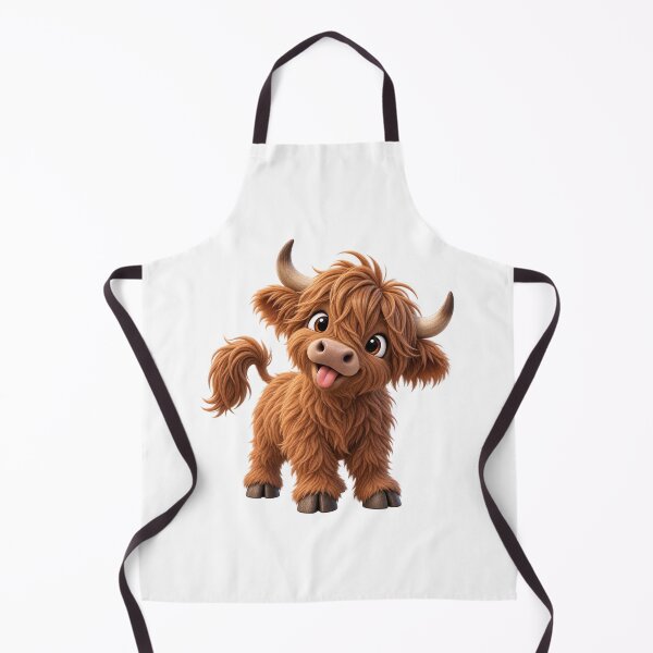 Item preview, Cute Highland Cow – Funny Fluffy Cow designed and sold by LST-Desings.