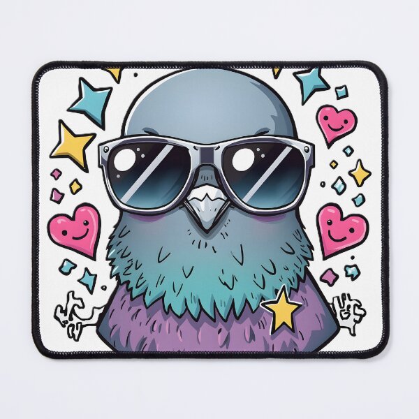 Item preview, Cute Pigeon with Y2K Sunglasses | Kawaii Retro Bird | 90s Cyber Aesthetic designed and sold by dreamz-world.
