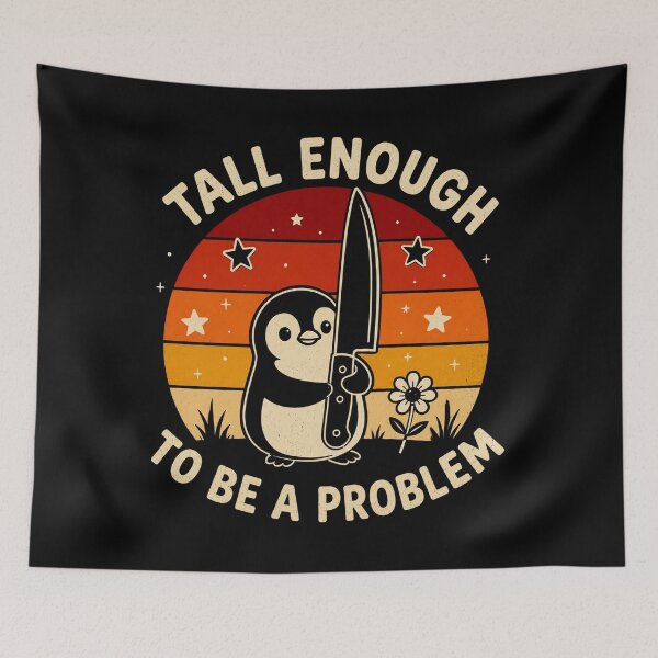 Item preview, Tall Enough To Be A Problem - Funny Duck Humor designed and sold by perkmingStudio.
