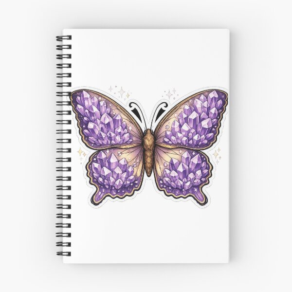 Item preview, Purple Diamond Butterfly | Crystal Gemstone Butterfly Art designed and sold by NeonKawaiiCo.