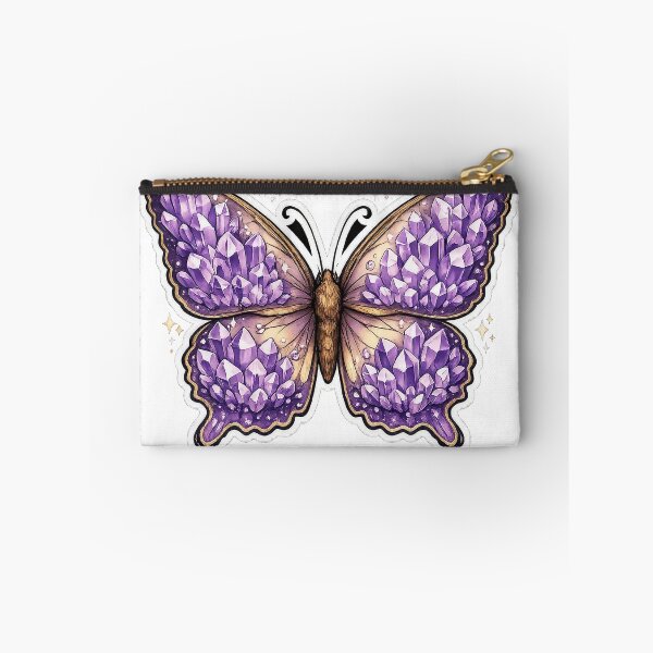 Item preview, Purple Diamond Butterfly | Crystal Gemstone Butterfly Art designed and sold by NeonKawaiiCo.