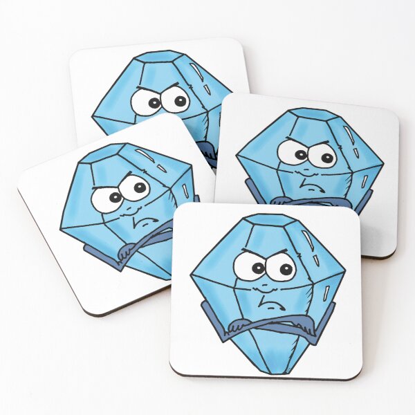 Item preview, Grumpy Diamond Crystal Sticker | Funny Burnout Diamond Sticker designed and sold by MyxaART.