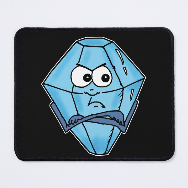 Item preview, Grumpy Diamond Crystal Sticker | Funny Burnout Diamond Sticker designed and sold by MyxaART.