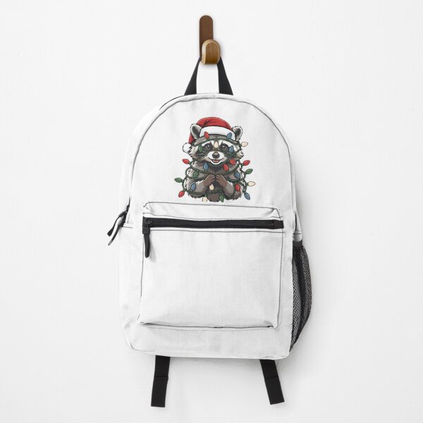 Item preview, Raccoon Christmas Lights Santa Hat Men Women Kids Funny designed and sold by clothesy7.