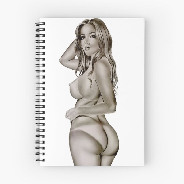 Item preview, Erotic girl nudo original pencil drawing  designed and sold by Jelena Vučković.