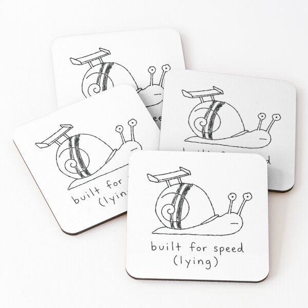 Item preview, Built For Speed Lying - Racing Snail designed and sold by BadDrawingClub.