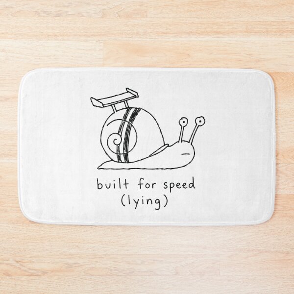 Item preview, Built For Speed Lying - Racing Snail designed and sold by BadDrawingClub.