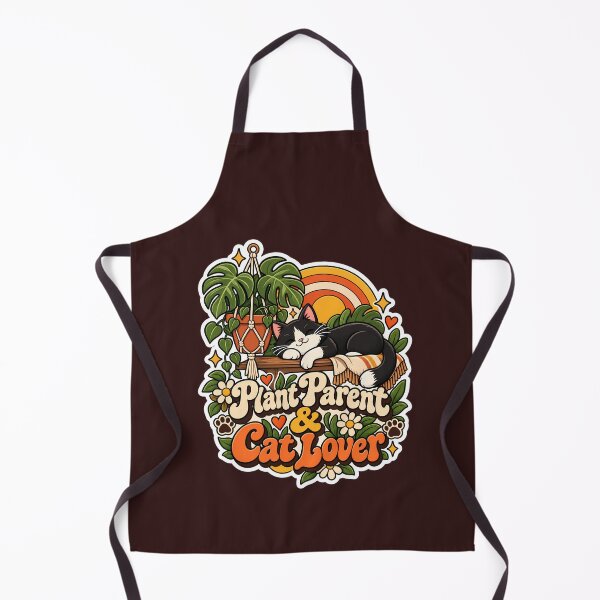 Item preview, Retro Plant Parent Cat Lover 70s Aesthetic designed and sold by Stickers Hub HUB.