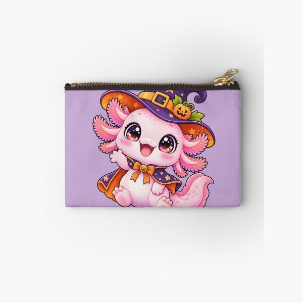 Item preview, Kawaii Witch Axolotl Sticker Art – Cute Chibi Halloween Illustration designed and sold by MagicMakerPh.