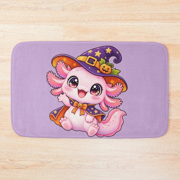 Item preview, Kawaii Witch Axolotl Sticker Art – Cute Chibi Halloween Illustration designed and sold by MagicMakerPh.