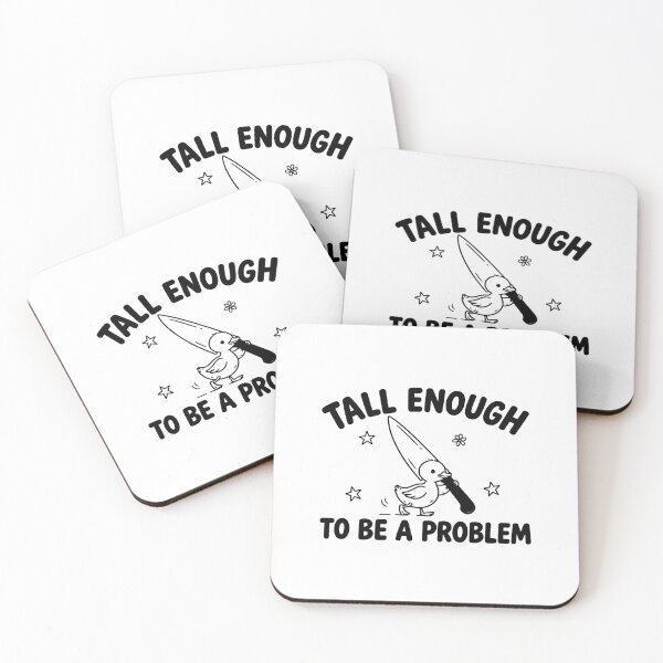Item preview, Tall Enough to Be a Problem Duck, Funny Duck Humor, Sarcastic Goose Graphic designed and sold by perkmingStudio.