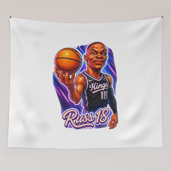 Item preview, Russell Westbrook Basketball Caricature Cartoon Shirt designed and sold by cortezbarronvv.