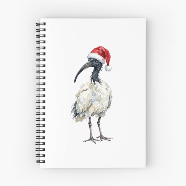 Item preview,   Festive Bin Chicken wearing Santa Hat | Australian Ibis Watercolor designed and sold by SOUFIANE1991.