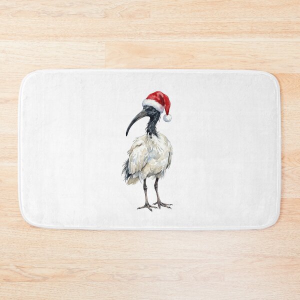 Item preview,   Festive Bin Chicken wearing Santa Hat | Australian Ibis Watercolor designed and sold by SOUFIANE1991.