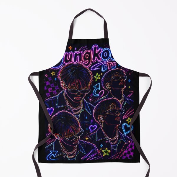 Item preview, Jungkook BTS Neon Aesthetic | K-Pop Retro Y2K Fan Art designed and sold by looplandger.