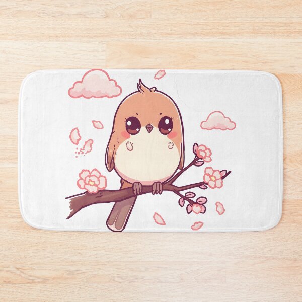 Item preview, Cute Kawaii Bird on Cherry Blossom Branch | Spring Sakura Bird | Japanese Aesthetic designed and sold by dreamz-world.