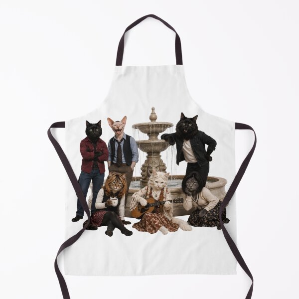 Item preview, Anthropomorphic cats at fountain designed and sold by Agnisherl.