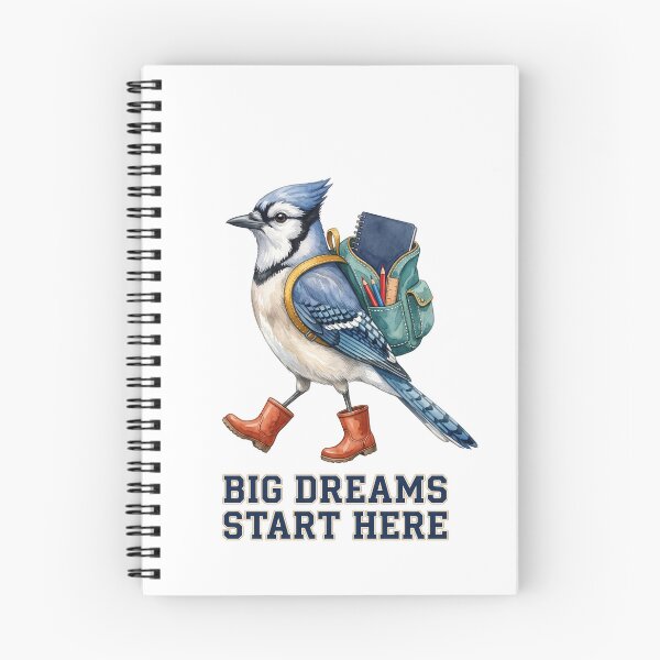 Item preview, Big Dreams Start Here Blue Jay designed and sold by Tiffany Roy.