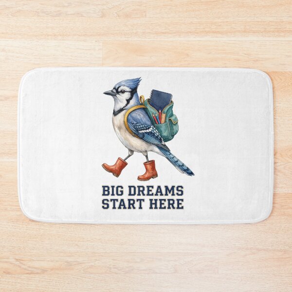 Item preview, Big Dreams Start Here Blue Jay designed and sold by Roy & Tiffany.
