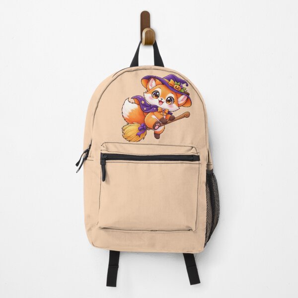 Item preview, Kawaii Chibi Fox on Broomstick Sticker Art – Cute Halloween Illustration designed and sold by MagicMakerPh.