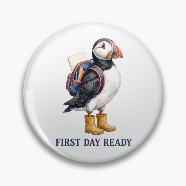 Item preview, First Day Ready Puffin designed and sold by Roy & Tiffany.