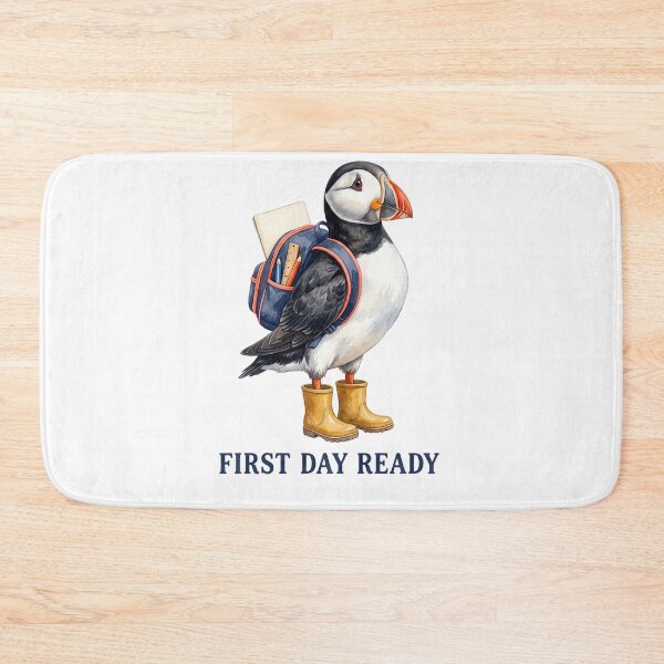 Item preview, First Day Ready Puffin designed and sold by Roy & Tiffany.