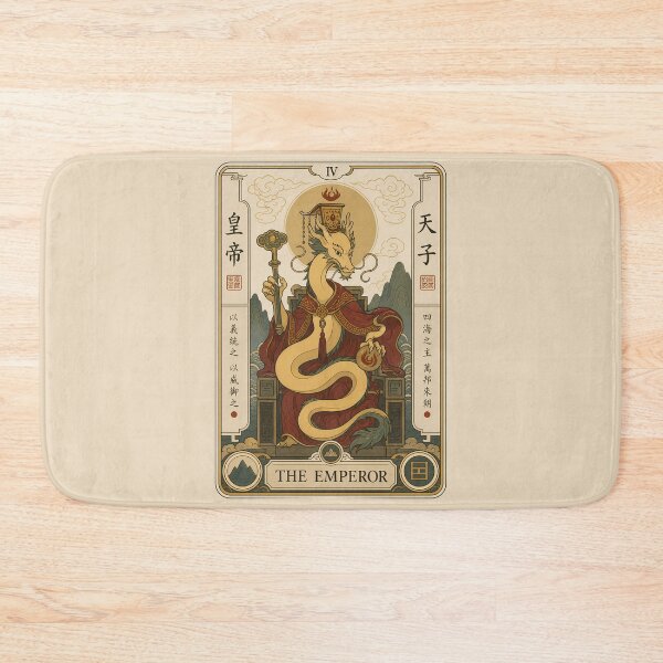 Item preview, The Emperor Tarot Card - Vintage Ly Dynasty Asian Dragon designed and sold by Rising Drake.