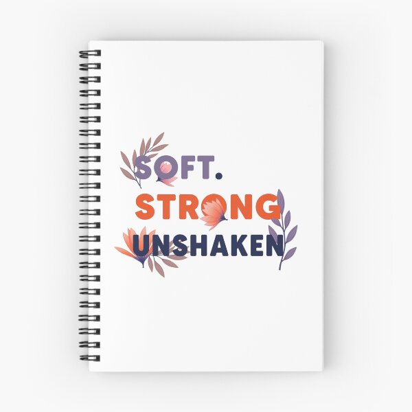Item preview, Soft Strong Unshaken Floral Empowerment Quote designed and sold by Aarvya Fashion Club ( A.F.C ).