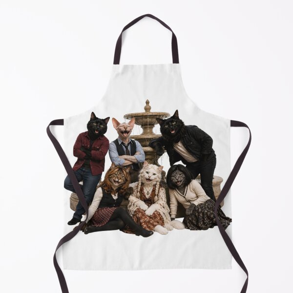 Item preview, Anthropomorphic cats at fountain designed and sold by Agnisherl.