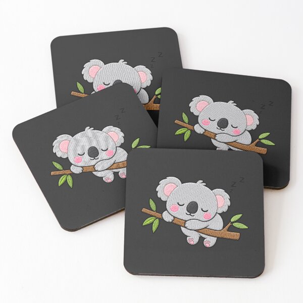 Item preview, Sleepy Koala Kawaii Embroidery Patch Illustration designed and sold by ColorSplash123.