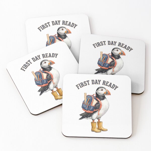 Item preview, First Day Ready Cute Puffin designed and sold by Roy & Tiffany.