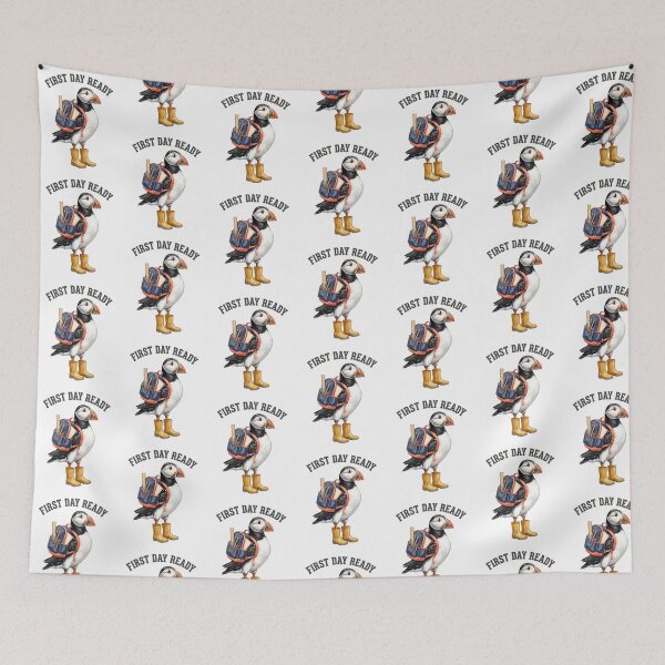 Item preview, First Day Ready Cute Puffin designed and sold by Roy & Tiffany.