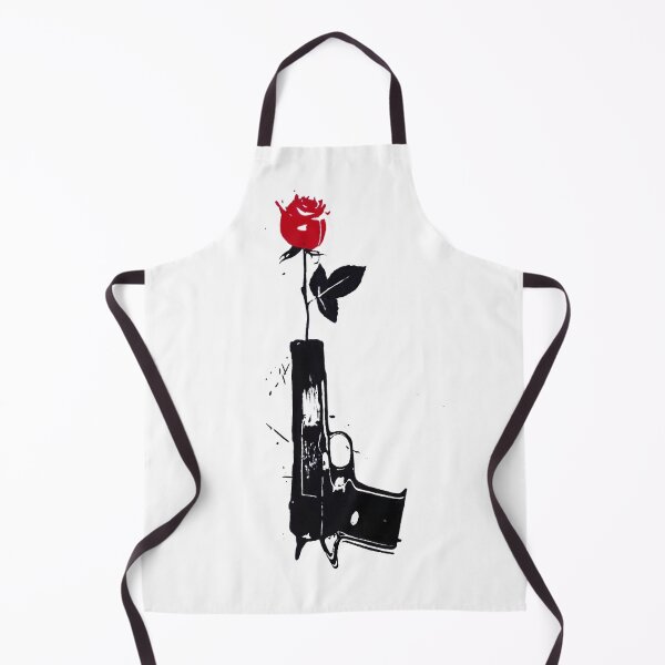 Item preview, Gun and Rose Vintage Artwork | Minimalist Crimson Floral Print | Grunge Dark Art designed and sold by MusixMerch.
