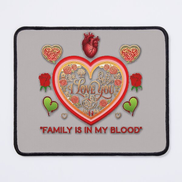 Item preview, Copy of Family Is In My Blood Anatomical Heart Neon Love Gift designed and sold by zaoroo shop.