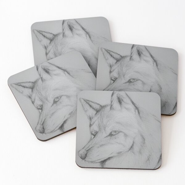 Item preview, A black and white wolf designed and sold by SweetBlushBunny.