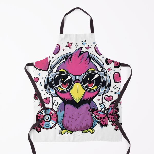 Item preview, Colorful Kawaii Parrot with Y2K Sunglasses & Butterflies | Retro 2000s Bird Aesthetic designed and sold by dreamz-world.
