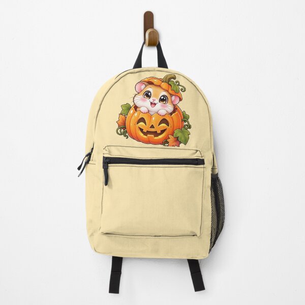 Item preview, Kawaii Hamster in Pumpkin Sticker Art – Cute Chibi Halloween Illustration designed and sold by MagicMakerPh.