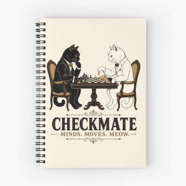Item preview, Checkmate - Cats play chess designed and sold by ParadoxParadox.