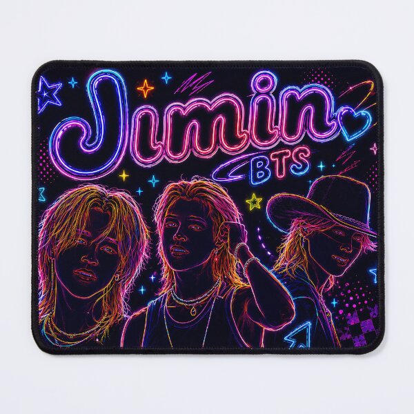 Item preview, Jimin BTS Neon Aesthetic | K-Pop Y2K Retro Fan Art designed and sold by looplandger.