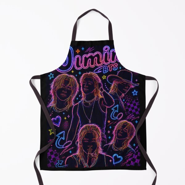 Item preview, Jimin BTS Neon Aesthetic | K-Pop Y2K Retro Fan Art designed and sold by looplandger.