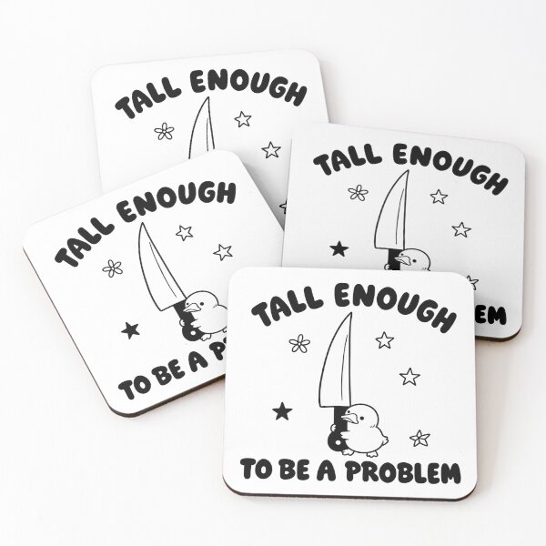 Item preview, Tall Enough to Be A Problem Funny Duck Humor designed and sold by perkmingStudio.