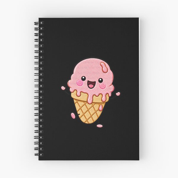 Item preview, Messy Ice Cream Kawaii Embroidery Patch Illustration designed and sold by ColorSplash123.