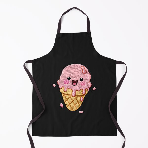 Item preview, Messy Ice Cream Kawaii Embroidery Patch Illustration designed and sold by ColorSplash123.