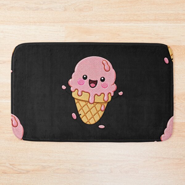 Item preview, Messy Ice Cream Kawaii Embroidery Patch Illustration designed and sold by ColorSplash123.