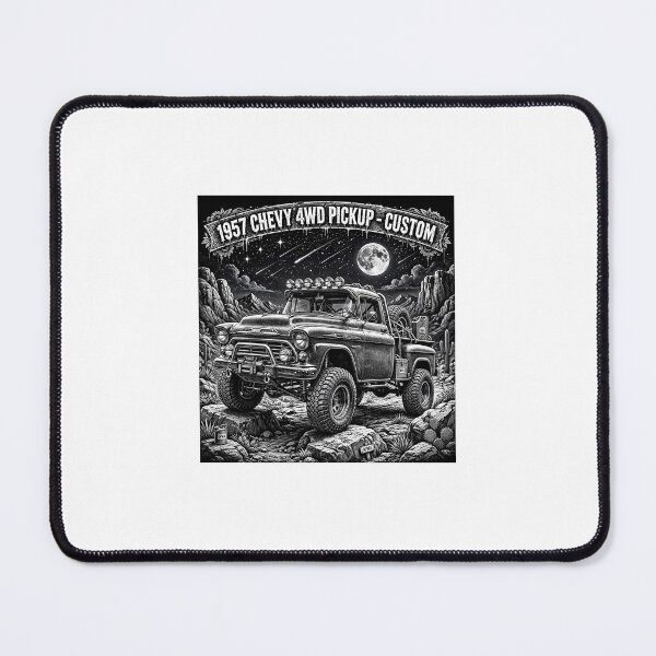 Item preview, 1957 Chevy 4WD Pickup Custom - Night Canyon Off-Road Truck Art designed and sold by WeirdWheeledArt.