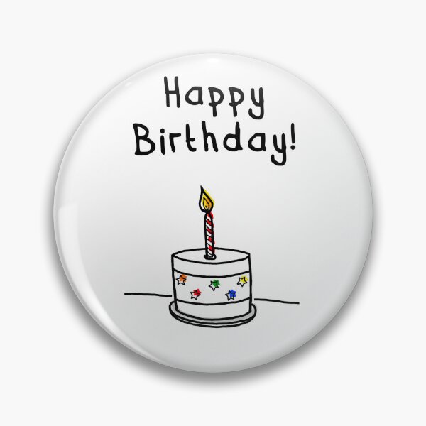 Item preview, Happy Birthday Cake - Colourful Star Cake Illustration designed and sold by Dyche Studio.