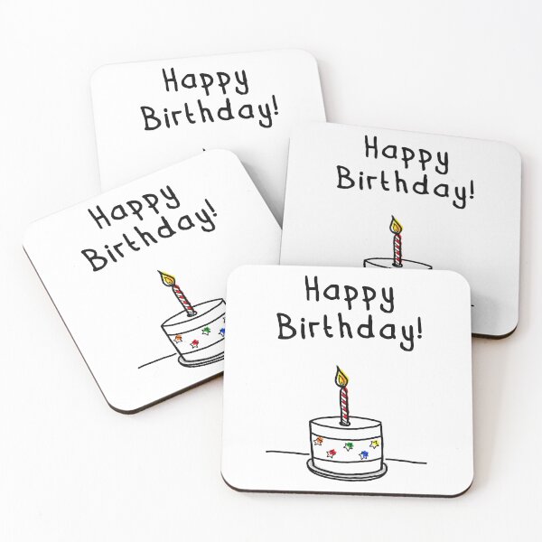 Item preview, Happy Birthday Cake - Colourful Star Cake Illustration designed and sold by Dyche Studio.