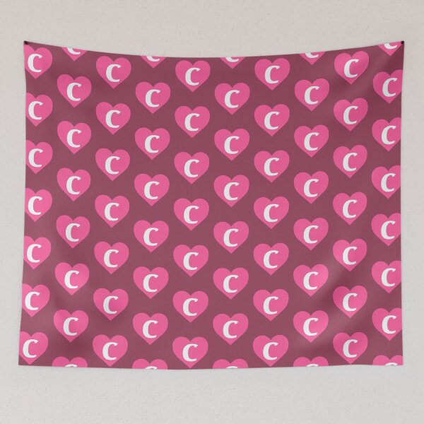 Item preview, Alphabet Letter C Pink Heart designed and sold by Jeallan Designs.